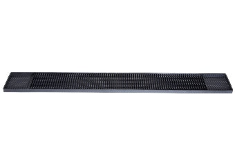 Bar Rail Spill Mat, 27″ x 3-1/4″, Black , NRE # 009261