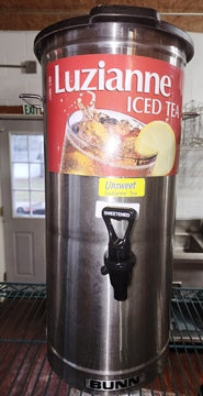 USED BUNN 5 Gallon Iced Tea Dispenser with Side Handles  NRE # 007627