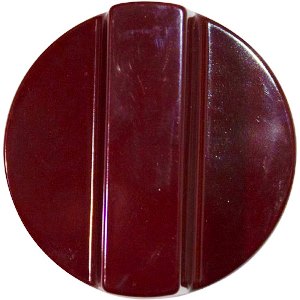 KNOB-BURNER, RED, 2-1/2" DIA. W/1/4"D STEM, FLAT UP/DOWN  NRE # 071965