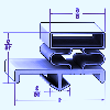 Inverted door gasket