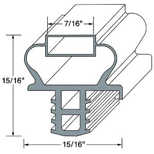 Door gasket G891