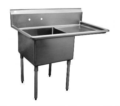 1 compart sink w right drain Board