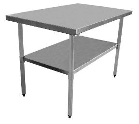 Work Table 24" x 30" , 304 Stainless steel Top, Gal undershelf  NRE # 007061