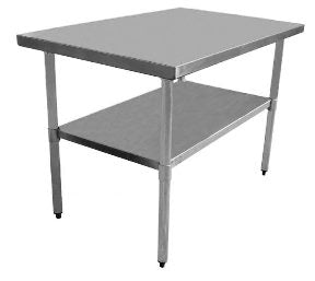 Work Table 24" x 60" , 304 Stainless steel Top, Gal undershelf  NRE # 007066