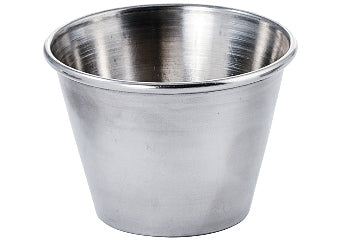 C.A.C. SSCP-25, 2.5 Oz Stainless Steel Sauce Cup, DZ