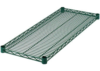 Storage Shelf, Epoxy Coated, 18" x 24"  Green, NRE #012960