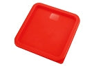 Lid / Cover , 6 & 8 quart White Square Containers, Red  NRE # 017529
