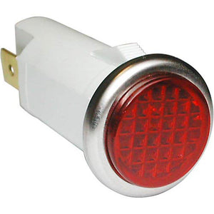 Light, Indicator, Red, 250V 1/3W,  3/16" Tab Terminals  ,  NRE # 033231