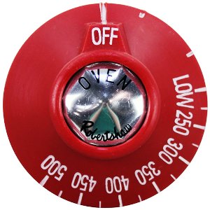 Red Control Knob For Gas Stove, Range, Oven, Griddle, Char Broiler - Universal Fit (Model 22-1013)
