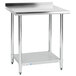 Work Table , 24" x 30" , w 1" lip on back, with adjustable feet,  NRE #  007062