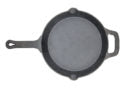 Cast Iron Skillet, 10" Round  Designed to last for generations, FireIron™ cast iron pans are pre-seasoned and induction ready. Great for kitchen-to-table service.  Fine, smooth surface for excellent sear; also sauté, fry, boil, braise, bake and roast Widened handle with thumbrest for comfortable grip and better handling Induction ready; multiple cooking surfaces compatible NRE # 018601  Winco # CAST-10